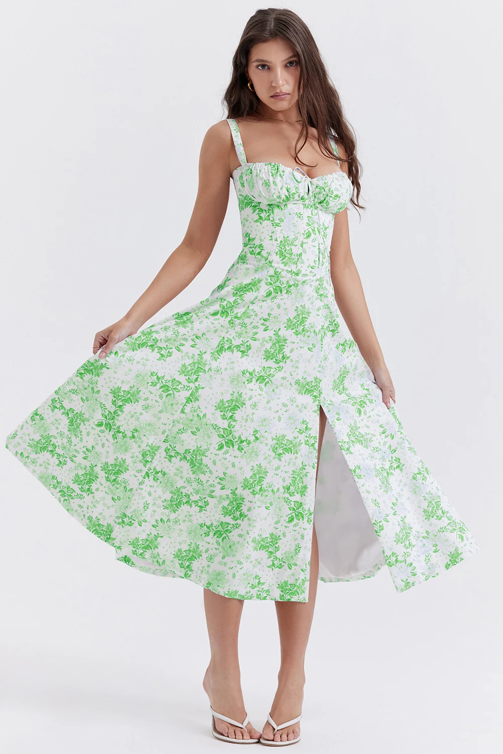 CARMEN PRINT BUSTIER SUNDRESS