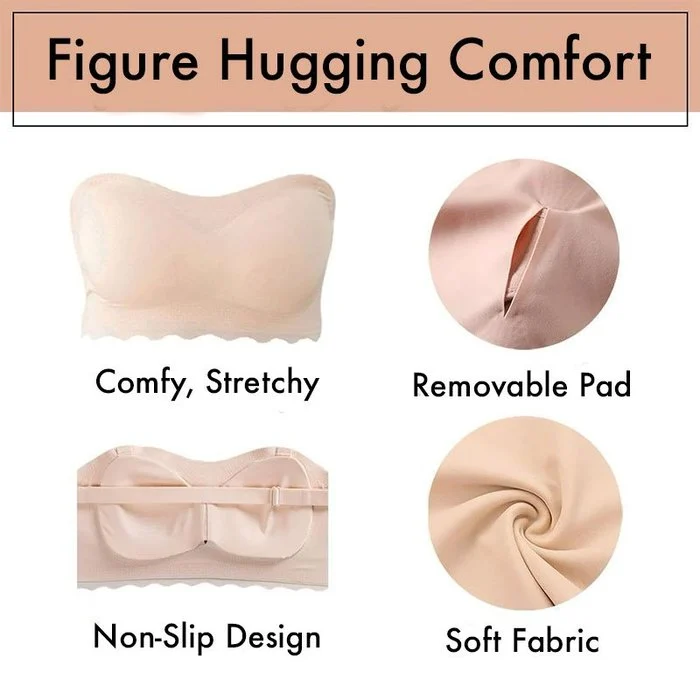 🔥Black Friday Deals with 49% OFF🔥Ice Silk Non-slip Tube Top Strap Bra💞-BUY 2 FREE SHOPPING🚛