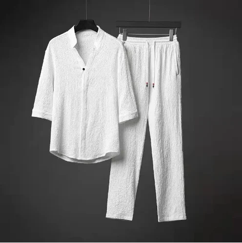 Men's Fashion Cozy Breathable Summer Two-Piece Set