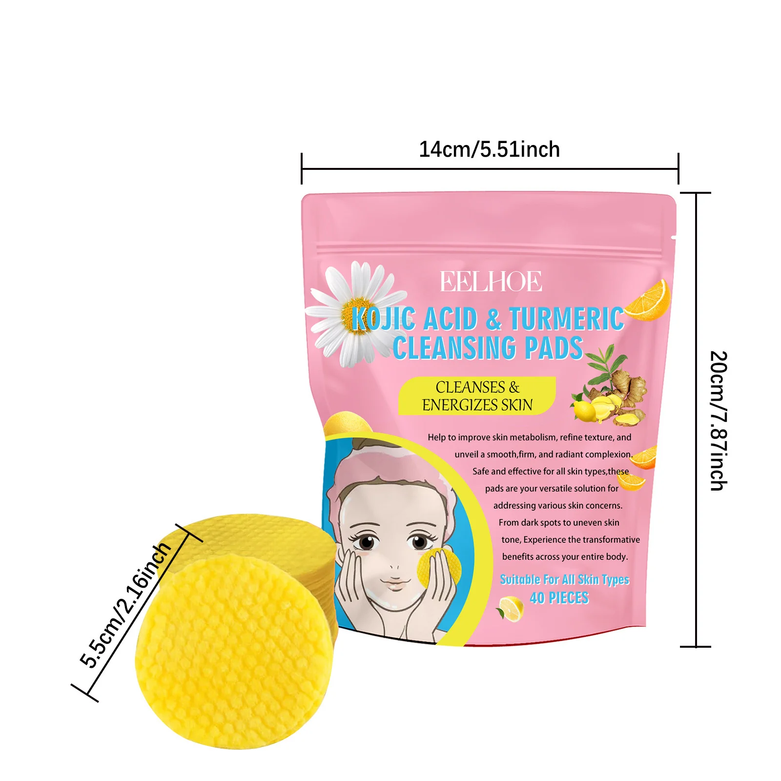 💥LAST DAY PROMOTION 49% OFF💥 Turmeric Kojic Acid Cleansing Pads